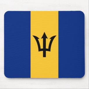 Alfombrilla De Ratón Bandera Patriótica de Barbados