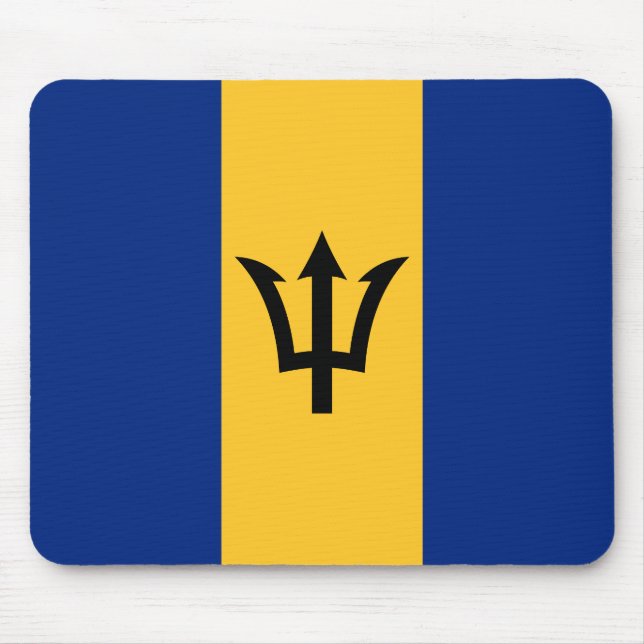 Alfombrilla De Ratón Bandera Patriótica de Barbados (Frente)