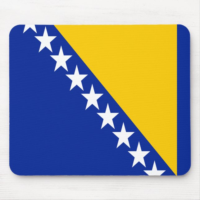 Alfombrilla De Ratón Bandera patriótica de Bosnia y Herzegovina (Frente)