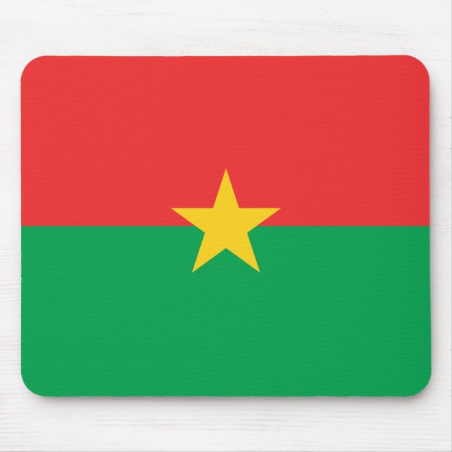 Alfombrilla De Ratón Bandera patriótica de Burkina Faso (Frente)