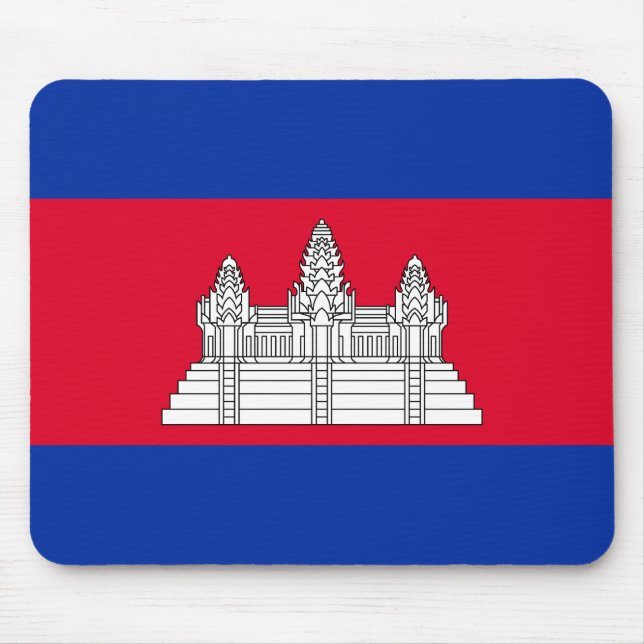 Alfombrilla De Ratón Bandera Patriótica De Camboya (Frente)