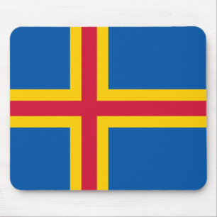 Alfombrilla De Ratón Bandera patriótica de las Islas Åland