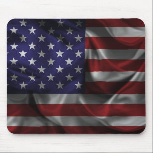Alfombrilla De Ratón Bandera Patriótica De Los Estados Unidos De Améric
