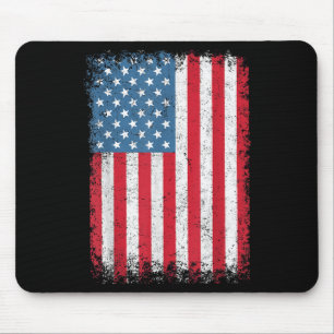 Alfombrilla De Ratón Bandera Patriótica Estadounidense Para Hombres Niñ
