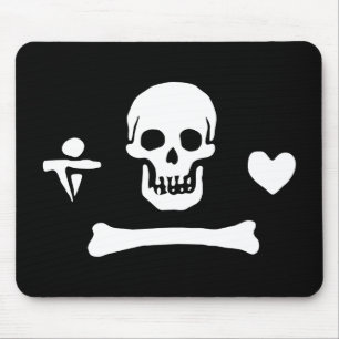Alfombrilla De Ratón Bandera pirata de Stede Bonnet Jolly Roger