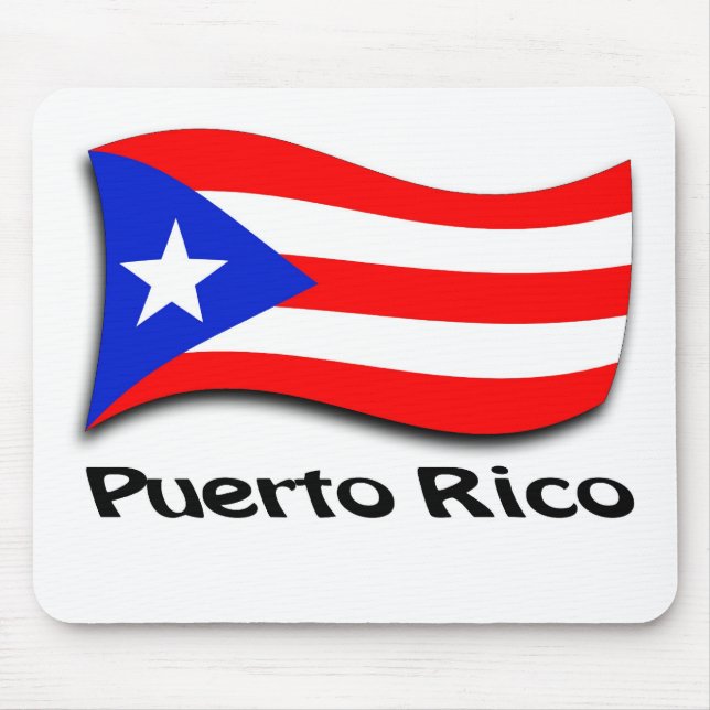 Alfombrilla De Ratón Bandera puertorriqueña (Frente)