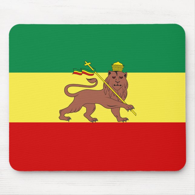 Alfombrilla De Ratón Bandera rastafari (Rastafarianismo) (Rasta) (Frente)