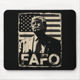 Alfombrilla De Ratón Bandera retro estadounidense divertida de Trump