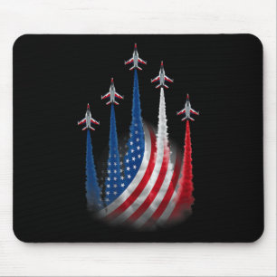 Alfombrilla De Ratón Bandera Roja Blanca Azul Patriótica De Caza Usa 4