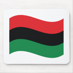 Alfombrilla De Ratón Bandera roja, negra y verde