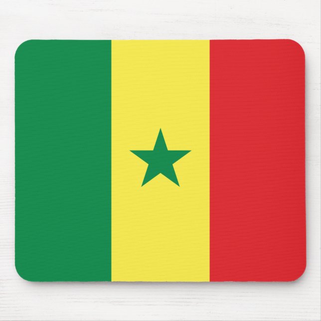 Alfombrilla De Ratón Bandera senegalesa (Senegal) (Frente)