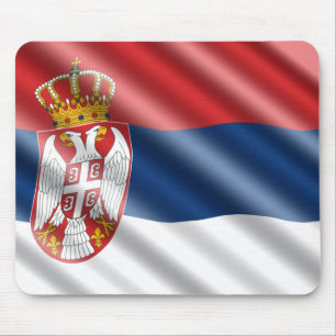 Alfombrilla De Ratón Bandera servia