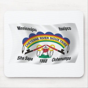 Alfombrilla De Ratón Bandera sioux del río Cheyenne Mousepad