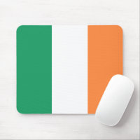 Bandera tricolor del naranja blanco verde irlandés
