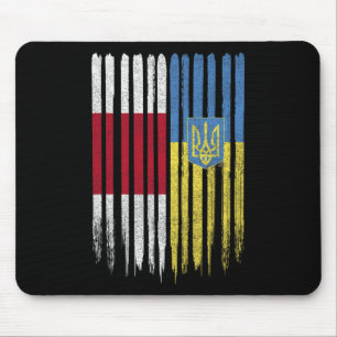 Alfombrilla De Ratón Bandera ucraniana bielorrusa de Ucrania Bielorrusi