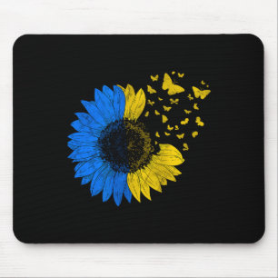 Alfombrilla De Ratón Bandera Ucraniana Del Girasol De Ucrania Vintage