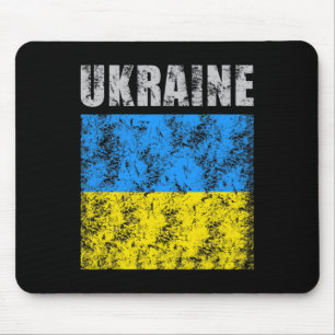 Alfombrilla De Ratón Bandera ucraniana vintage Ucrania orgullo 9