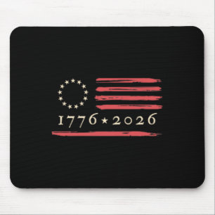 Alfombrilla De Ratón Bandera vintage de Betsy Ross de 13 estrellas 4 de