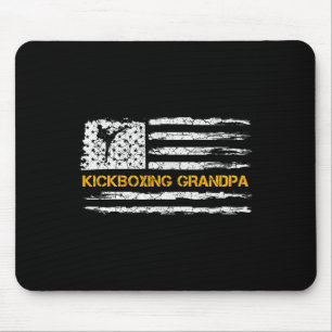 Alfombrilla De Ratón Bandera Vintage De Usa Luchador De Mma Kickboxing 