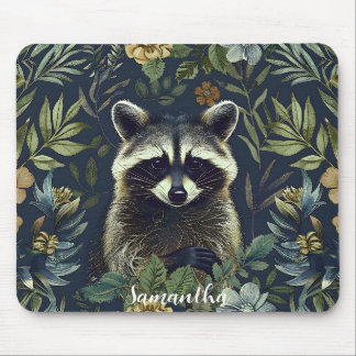 Alfombrilla De Ratón Bandido de Cute Racoon en el subcrecimiento