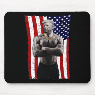 Alfombrilla De Ratón Bandido Pro Donald Trump Tatuaje Republicano Ameri