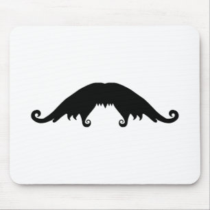 Alfombrilla De Ratón Bañera de ratón de bigote negro