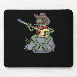 Alfombrilla De Ratón Banjo Bluegrass Frog Country Music Gijo Banjo