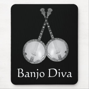 Alfombrilla De Ratón Banjo Diva Mousepad