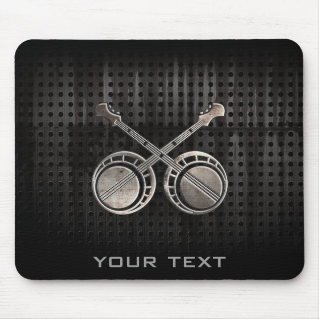 Alfombrilla De Ratón Banjos en duelo rugosos (Frente)