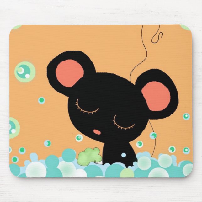 Alfombrilla De Ratón baño del ratón (Frente)