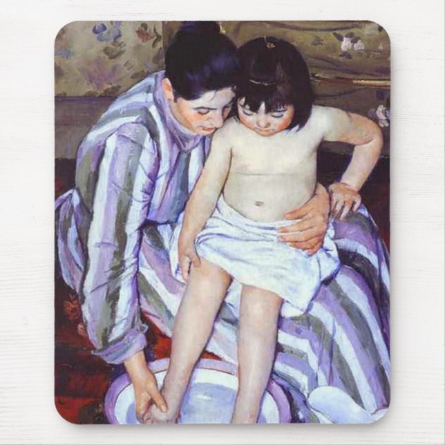 Alfombrilla De Ratón Baño infantil, Mary Cassatt Mousepad (Frente)