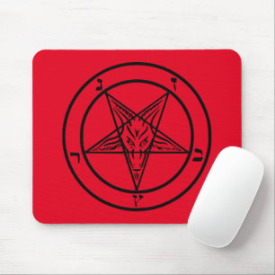 Alfombrilla De Ratón Baphomet Pentagram Mouse Pad