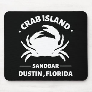 Alfombrilla De Ratón bar de arena de isla de cangrejo Dustin Florida