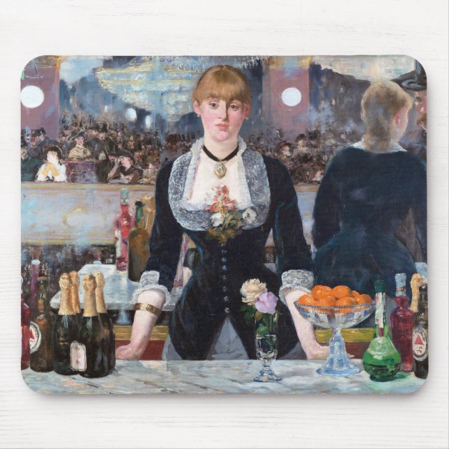 Alfombrilla De Ratón Bar en el Folies-Bergere, Manet (Frente)