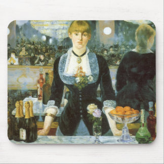 Alfombrilla De Ratón Bar en el Folies Bergere por Edouard Manet