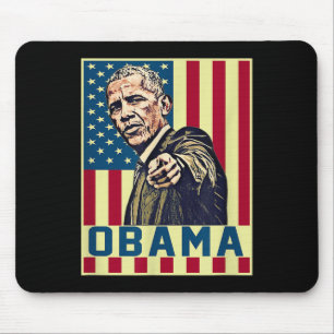 Alfombrilla De Ratón Barack Obama 44º Presidente De Ee.Uu. Vintage El A