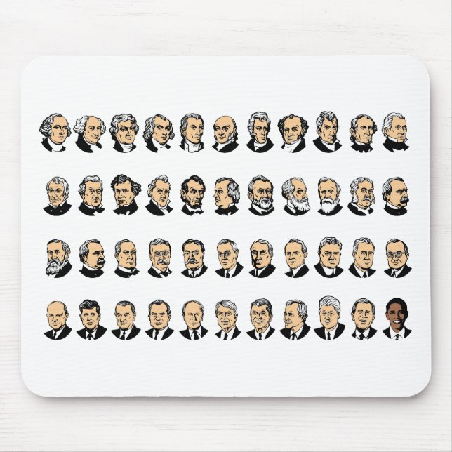 Alfombrilla De Ratón Barack Obama - Presidentes De Estados Unidos (Frente)