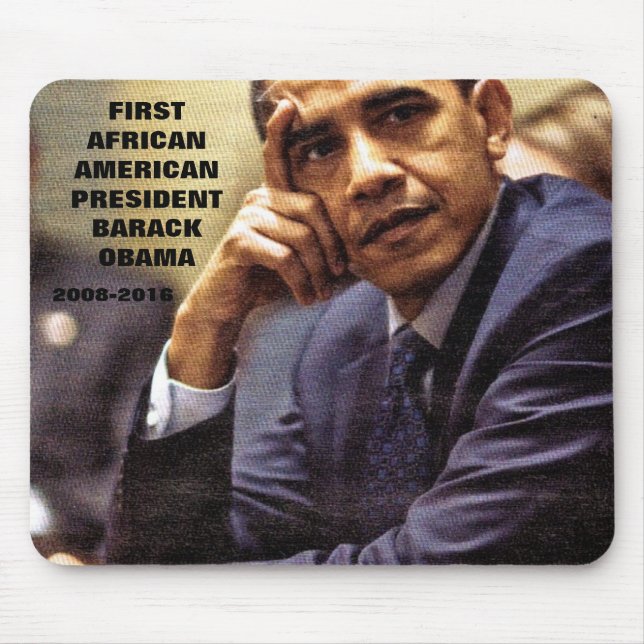 ALFOMBRILLA DE RATÓN BARACK OBAMA PRIMER PRESIDENTE NEGRO-AMERICANO (Frente)