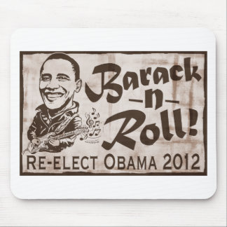 Alfombrilla De Ratón Barack y engranaje de Obama 2012 del rollo