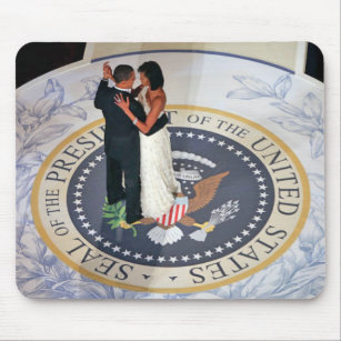 Alfombrilla De Ratón Barack y Michelle Obama que baila la bola