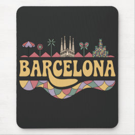 Alfombrilla De Ratón Barcelona España Europa