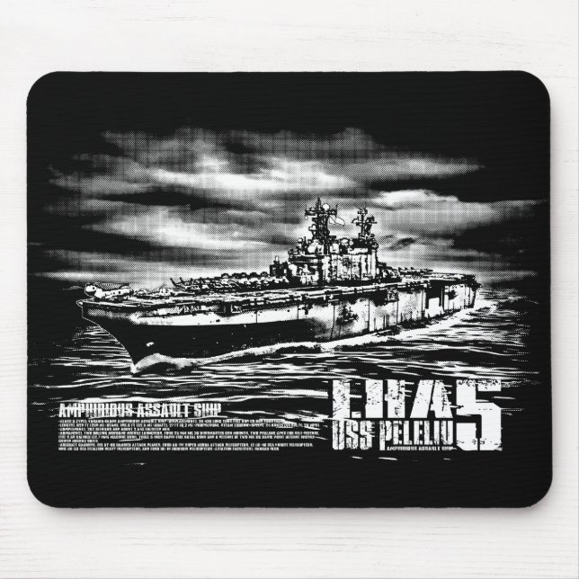 Alfombrilla De Ratón Barco de asalto anfibio Peleliu Mousepad (Frente)