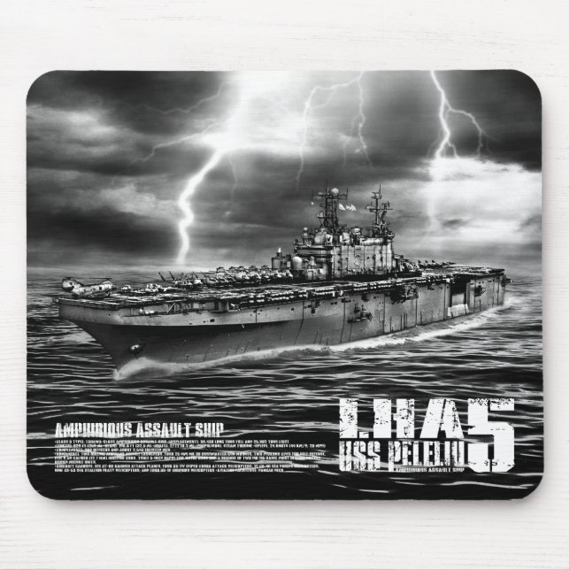 Alfombrilla De Ratón Barco de asalto anfibio Peleliu Mousepad (Frente)