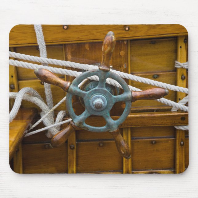 Alfombrilla De Ratón Barco de madera antiguo (Frente)