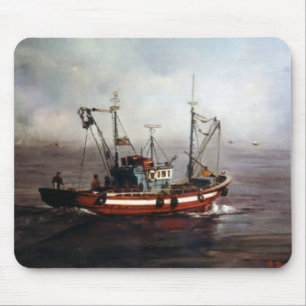 Alfombrilla De Ratón Barco de pesca/Pesqueiro/Barco pesquero