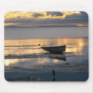 Alfombrilla De Ratón Barco y garza