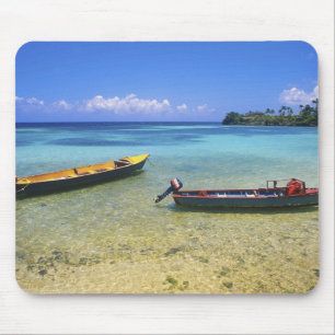 Alfombrilla De Ratón Barcos de Pesca, Boston Beach, Port Antonio,
