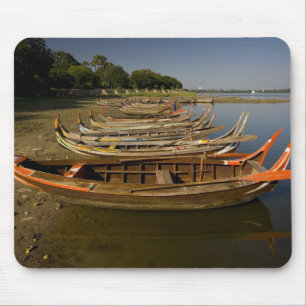 Alfombrilla De Ratón Barcos en el lago entre Kyauktawgyi Paya y