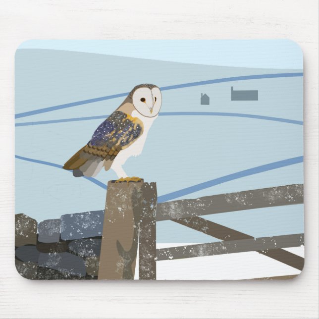 Alfombrilla De Ratón Barn owl Mouse mat (Frente)