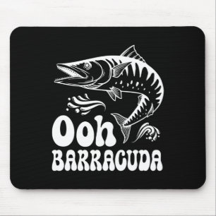 Alfombrilla De Ratón Barracuda Divertido Ohh Pescando Para Amantes De L